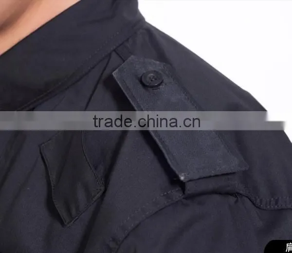 Custom Short / Long Sleeve Black Wearproof Security Guards Uniform photo-5