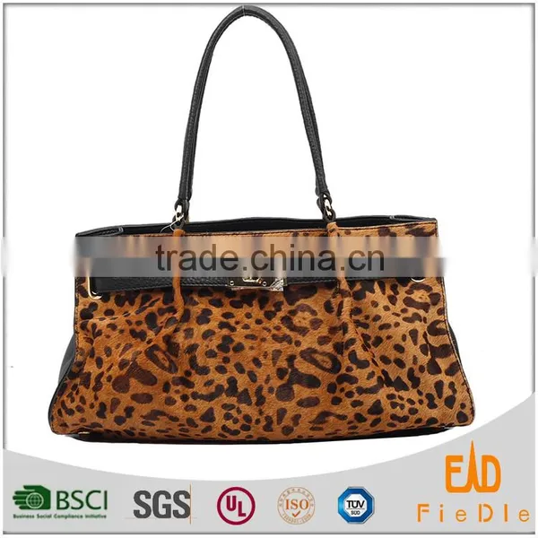 J977-B2097 Europe Designer Leopard Print Women Shoulder Bags Leather Bag