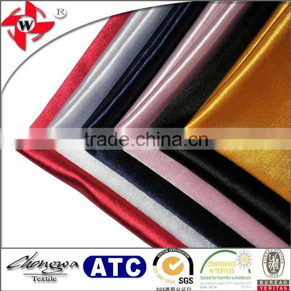 Glamorous Bright Polyester Satin Fabric for Dress and Furnishing photo-5