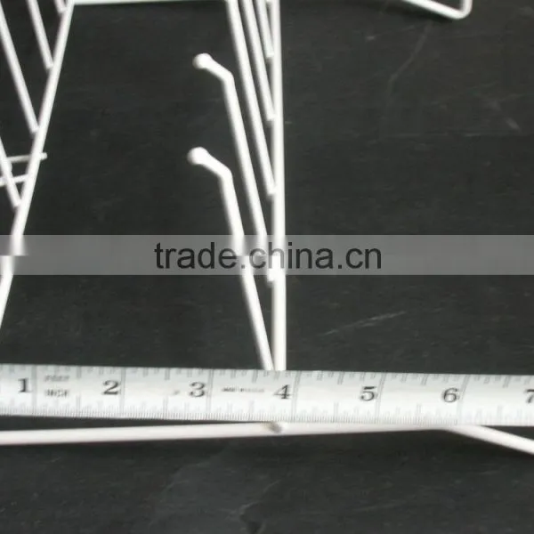 High Quality 2 Tier 12 Single Peg Hook Counter Display Rack for Small Items White NIB photo-5
