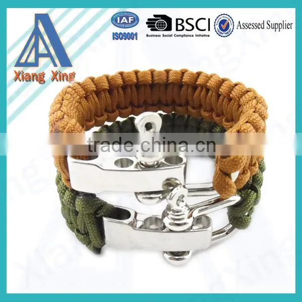 Wholesale High Quality Multi-Color Survival 550 Paracord Bracelet With Logo photo-2