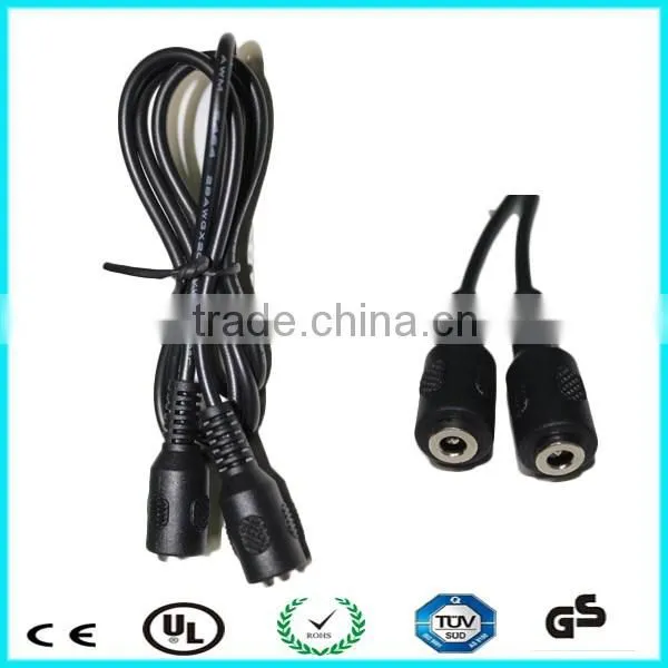 2.1mm 24awg dc Female to dc Female Jack Extension Cable photo-3