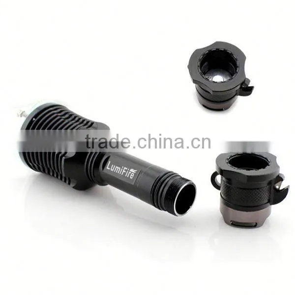 1158 New Design!! XM-L T6 LED Ultra Power Aluminum Torch Light Superbright Shockproof Intrinsically Safe Flashlight photo-3