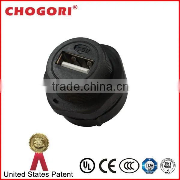 Circular Lock Bayonet USB Waterproof Receptacle