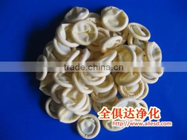 Rolled Powder Free Yellow Conductive Finger Cot photo-2