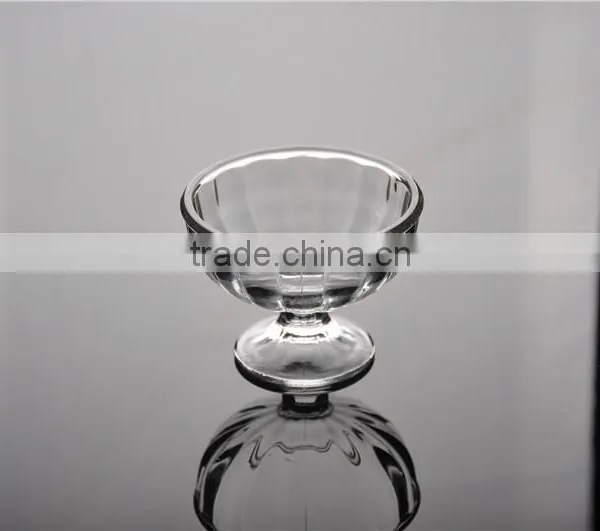 mini glass bowl for icecream, glass icecream cup