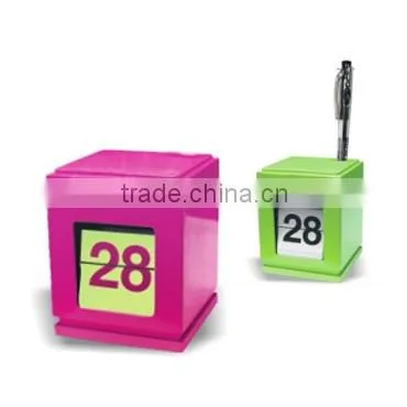 Calendar CLOCK, Table CLOCK ,pen Holder