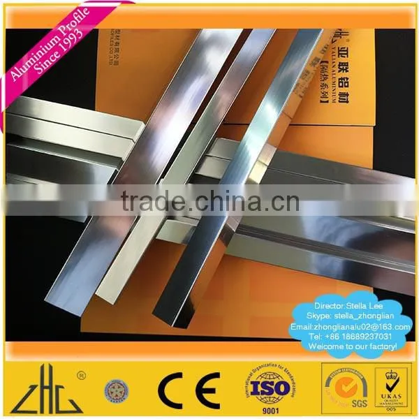 Wow!! OEM Mechanical Polishing Oxidation Processed Aluminium Profile for White Board,20um Anodized Polished Aluminium Extrusion photo-5