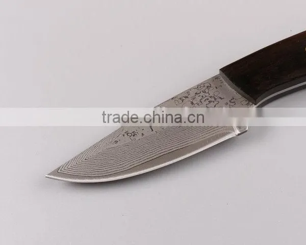 OEM Damascus Black Fixed Blade Hunting Knife Blanks UD402329 photo-4