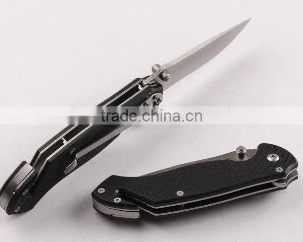OEM G10 Handle Folding Tactical Knife for Outdoor photo-4