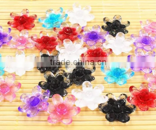 Resin Flower Shinine Flower for Hair Clothes Jewelry Accessaries photo-4