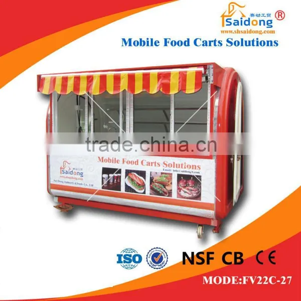 2016 Durable Ice Cream Cart Coffee Food Carts Mobile Food Cart Designer photo-2