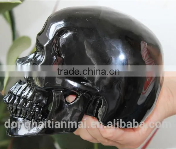 Natural Quartz Obsidian Crystal Alien Skull photo-3