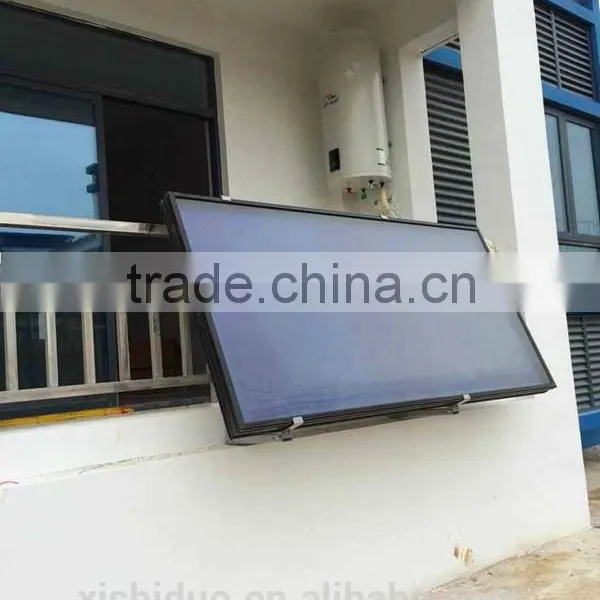 Wall-hanging Black Blue Film Flat Plate Solar Thermal Collector Price photo-4