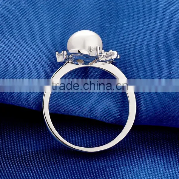 2016 European Style Rings 925 Sterling Silver Pearl Ring Design photo-5