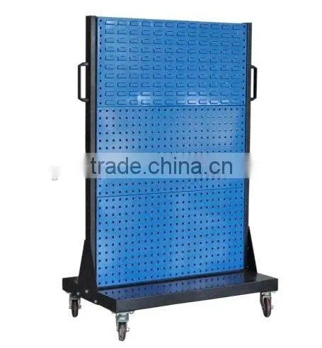 Bin rack&mobile bin trolley double sided storage bin