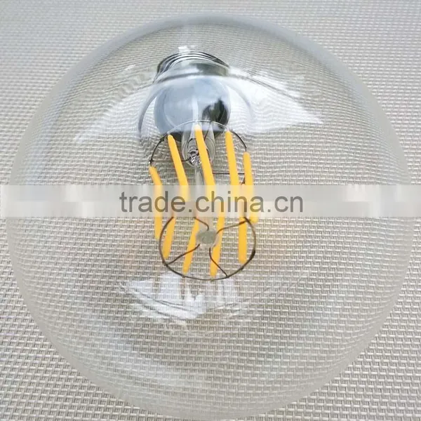Dimmable Led Filament Bulb G80 Big Light Bulb 4W 6W 8W E27 Clear Glass Indoor Lighting 220V photo-5