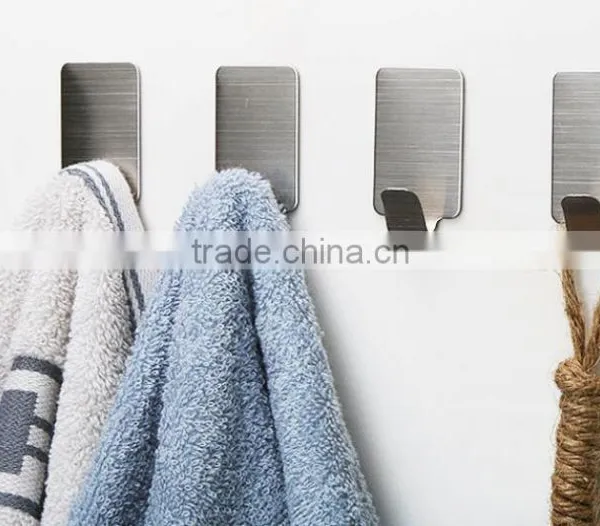 Clothes Metal Hanging Stainless Steel Adhesive Hook photo-4