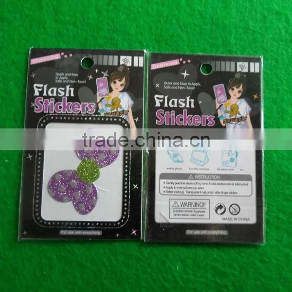 Mobile Phone Flash Sticker /mobile Phone Flashing Sticker /phone Rhineston Sticker photo-2