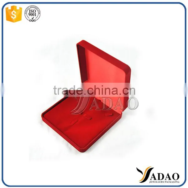 China Supplier Custom Red Flocking Purseforum Jewelry Package Box photo-6