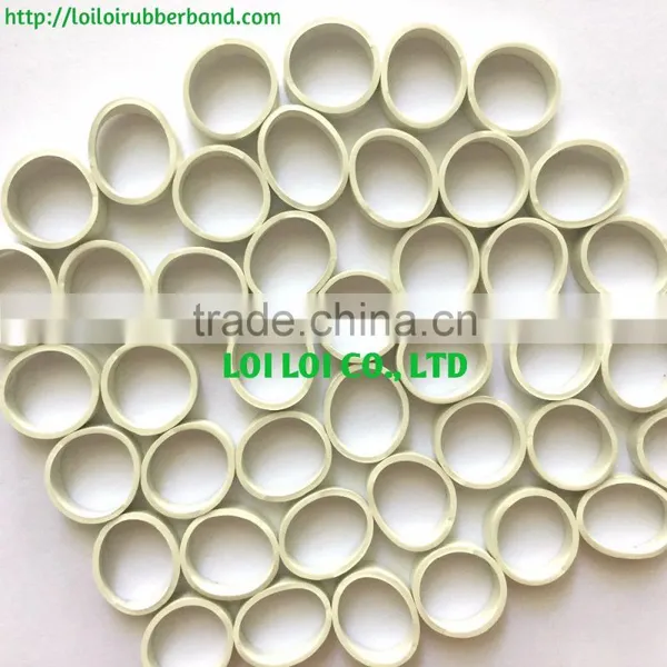 008 Small Size Wide Solid White Rubber Band for Binding / HOT Seller Compound Rubber Bands Export to the United Kingdom