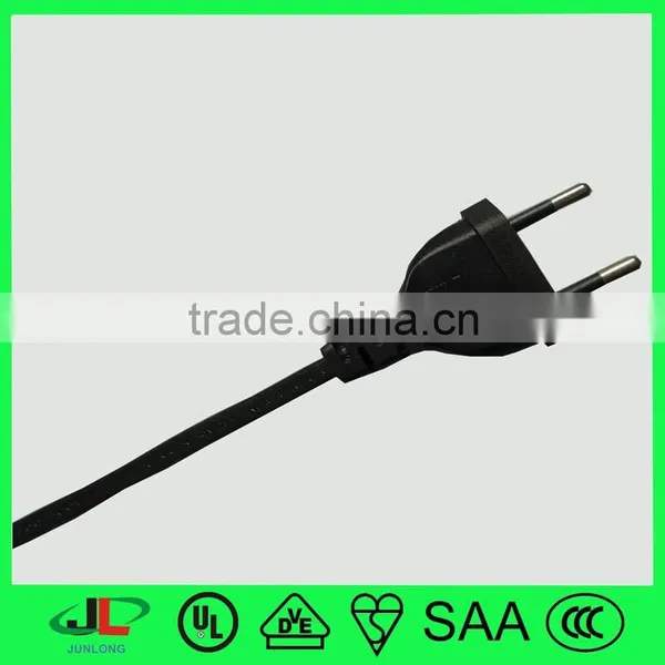 Brazil uc Approved Power Cord 2 Pin 4.8mm Diameter per Pin Plug With INMETRE High Quality Copper Wire photo-2
