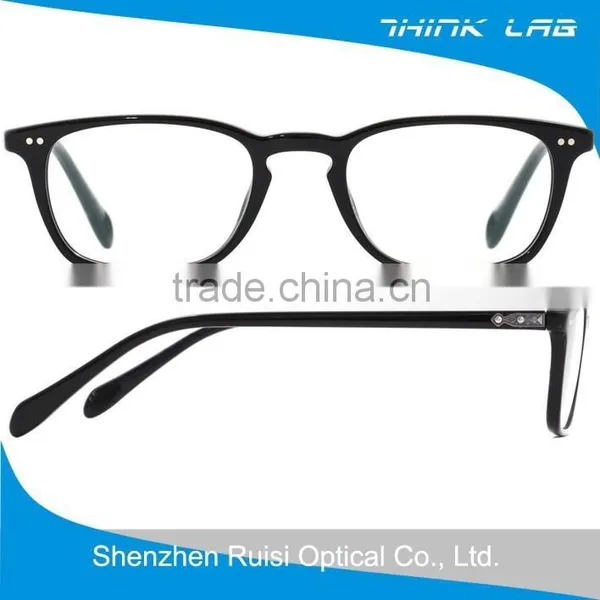 Acetate Eyeglass Frames Black Eyewear for Europe Market photo-2