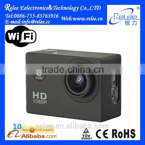 Factory Wholesales Full HD 1080P Wifi Underwater Helmet Extreme Sports Video Action Camera With 30m Waterproof photo-2