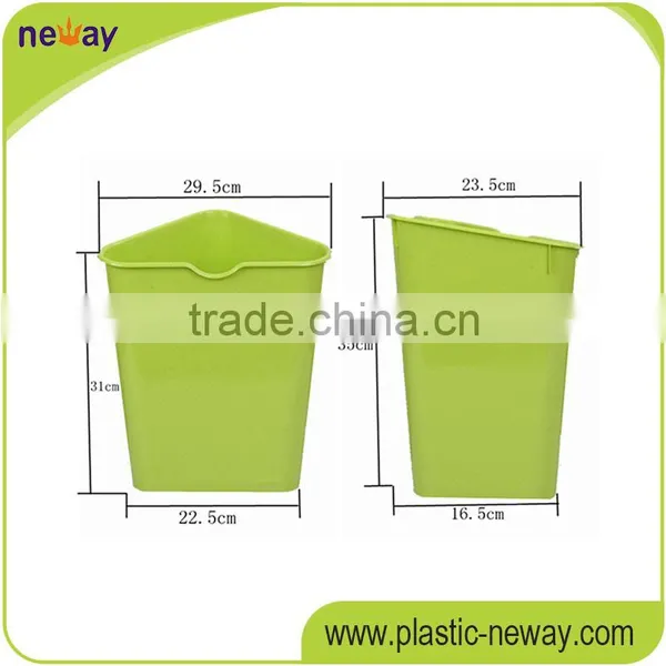 Durable 12L Plastic Eco-Friendly Stocked Standing Open Top Trash Can photo-5