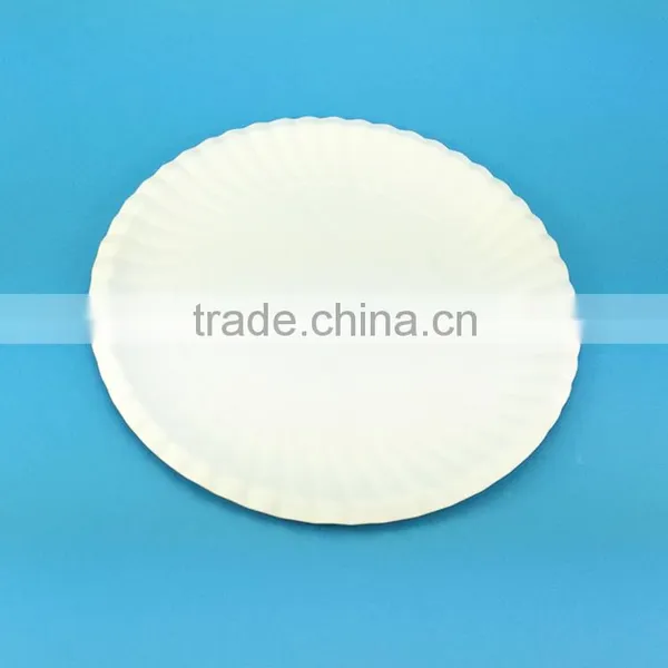 White Round Eco Friendly Round Party Disposable Paper Plate photo-4
