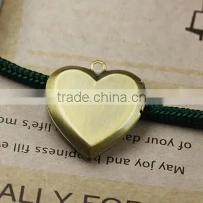22MM Vintage Love Heart Brass Bronze Heart Locket,locket Pendant,pendant Setting Tray 1131028 photo-2