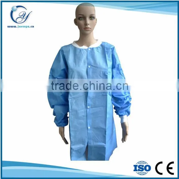 Best Selling Cheap Disposable Lab Coats Nonwoven Medical White Lab Coat photo-2