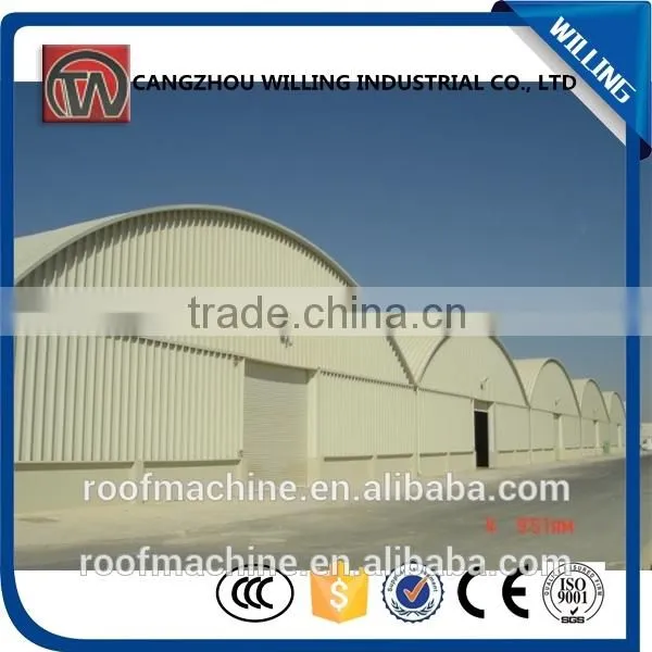 Big Arch Roof Roll Forming Machine With Move Car
