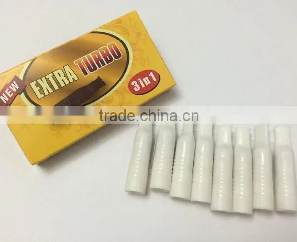 Cigarette Filter Extra Turbo Yellow Package 3 in 1 Cigarette Holder Plastic White
