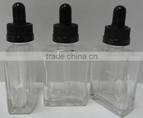 15ml,30ml,50ml e Liquid Square Glass Dropper Bottles photo-3