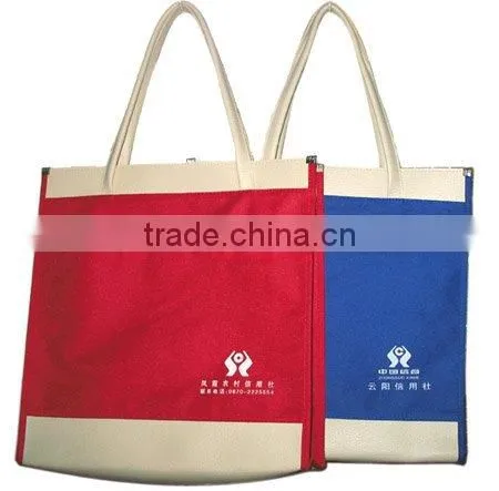 Promotional Custom Eco Friendly Reusable Recycle Carry Shopping Tote Calico Cloth Cotton Canvas Bag