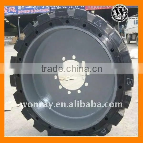 Well-reputed Pneus Bobcat, 7.50-16 Cheap Skid Steer Solid Rubber Tire for Loader photo-3
