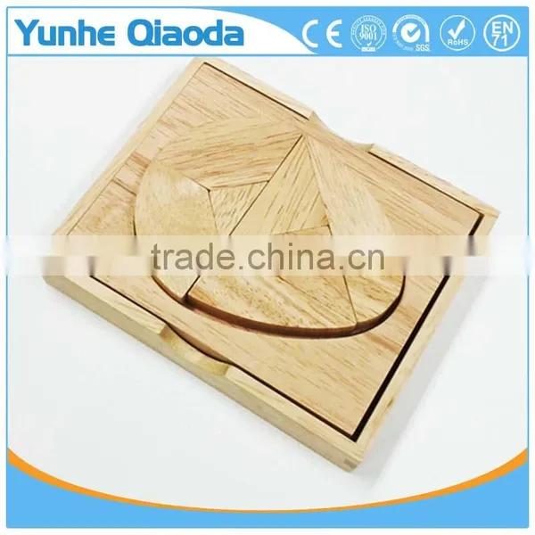 Top Quolity Wooden Tangram Jigsaw Puzzle - Unique Wooden Toys for Kids and Adults Gifts photo-4