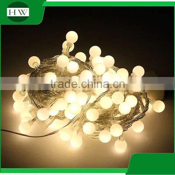 50 LED Warm White Fairy Christmas Wedding Decoration Party Battery Led Crystal Magic Ball Light photo-5