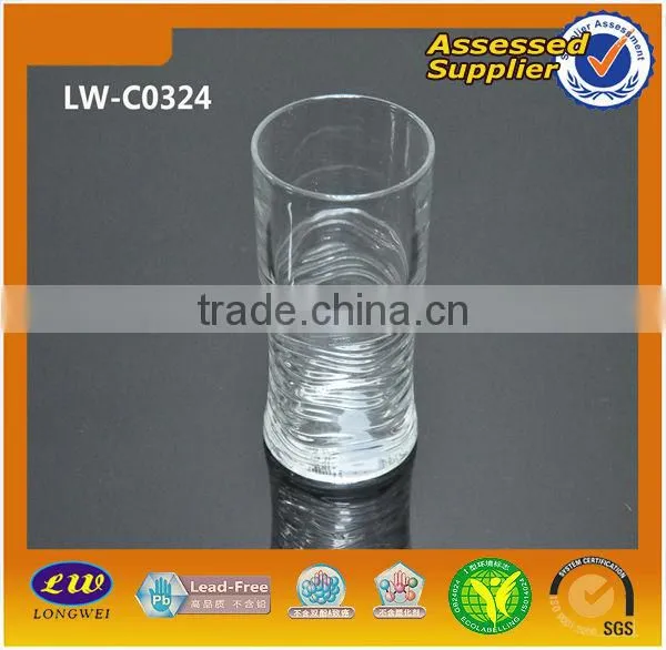 11oz Flower Engraved Glass Cup/ Glass Tumbler photo-2