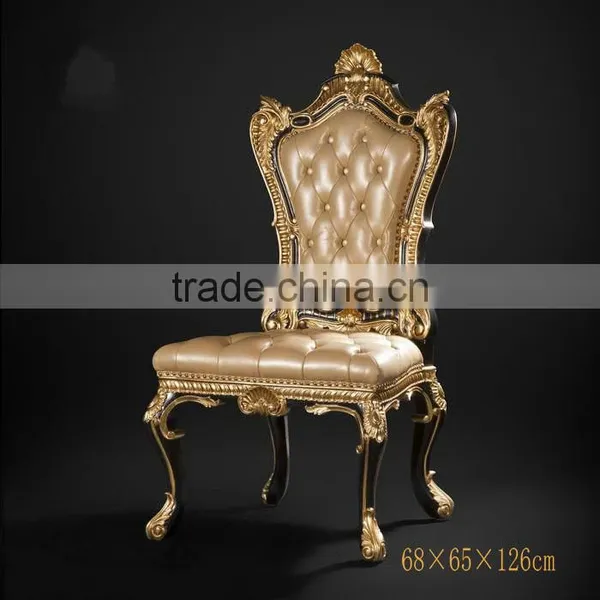 Noble Design Imperial Rectangular Dinner Table & Chairs, Luxury Wood Carved Pedestal Dinning Table, Royal Furniture Dinning Set photo-4