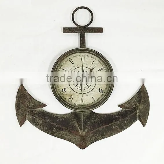 Hot Sale!!! Round Metal Vintage Multi Color Roman Numeral Wall Clock photo-5
