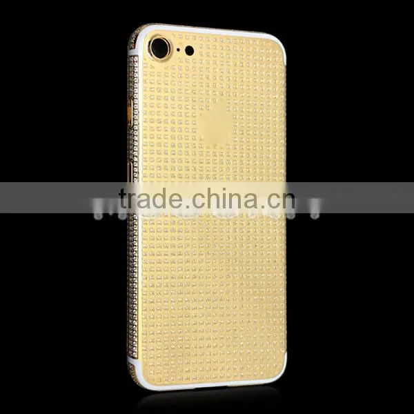 24K Gold Housing Full With Diamond for Iphone 7, Mobile Phone Housing Custom for Iphone 7 photo-2