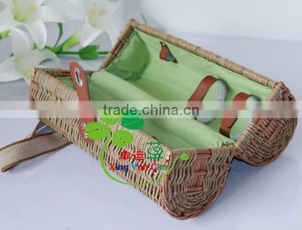 The Cheapest Beautiful Baket Spilt Willow for Wine, Wine Bottle Basket photo-6