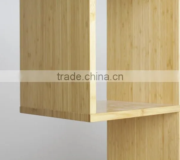 Nice Attractive Design Bamboo Bookshelf With Magazine Holder photo-3