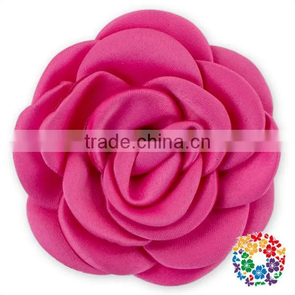 Beautiful Posh Decorative Handmade Fabric Poney Flowers for Dresses and Headband photo-4