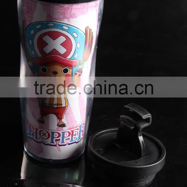 Logo Customized 12oz Double Wall Plastic Travel Mug photo-2