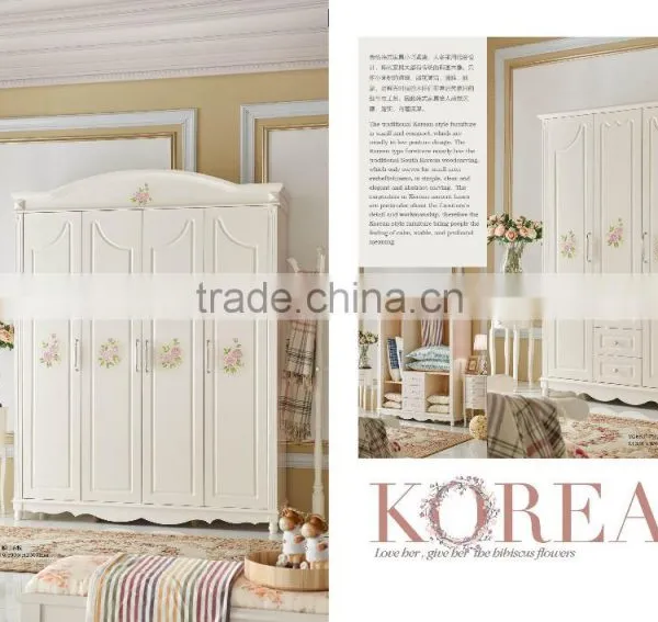 MJ651# Trendy White Painted Children Bedroom Wood Furniture photo-3