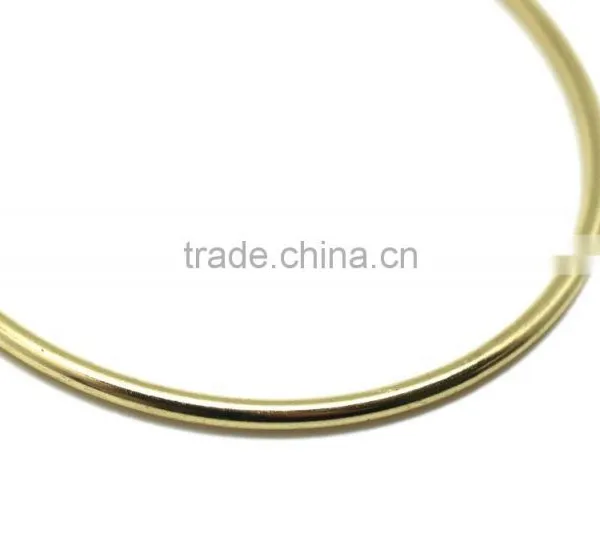 ID 6 Inch Steel Wire Ring, High Quality Bright Brasss Color O Ring for Bag Round Ring photo-3