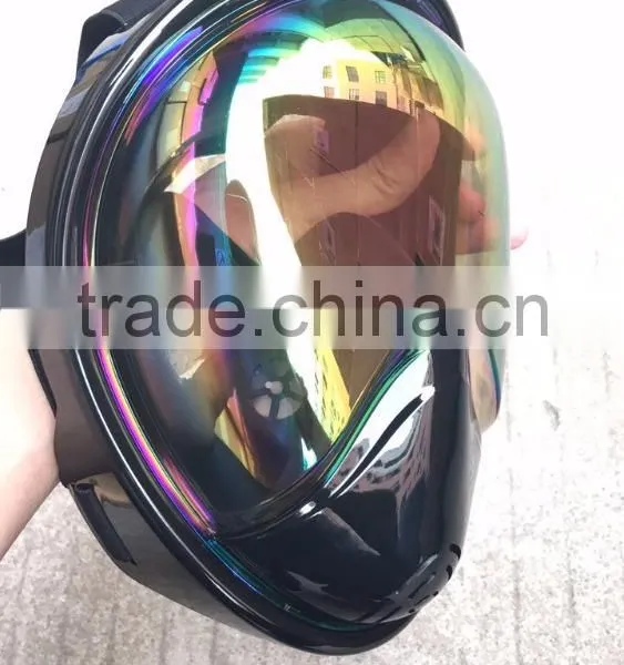Magic Color Plating Snorkel Mask Full Face Protect Eyes Fashionable Mask for Diving Swimming photo-5